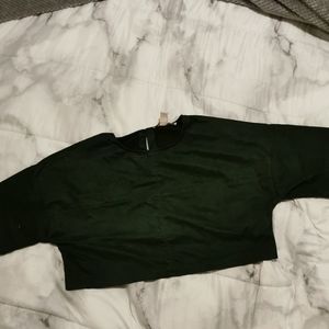 5/$10 Green Oversized Crop Top